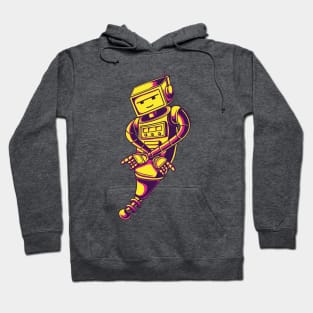 Robot illustration character Hoodie